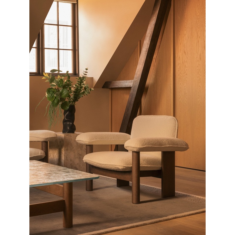 Brasilia Lounge Chair, Low Back, Textile