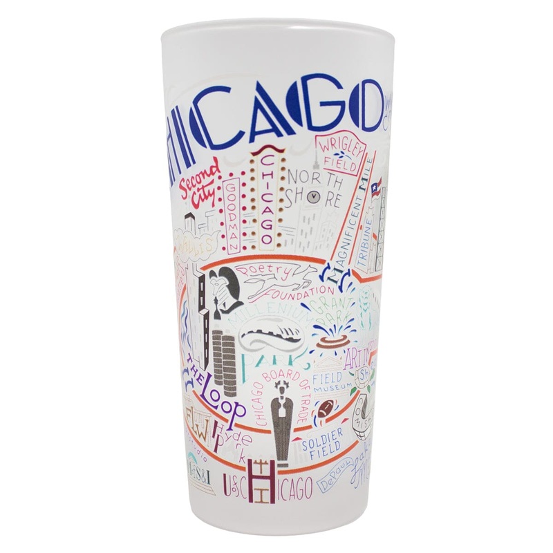 Chicago Drinking Glass