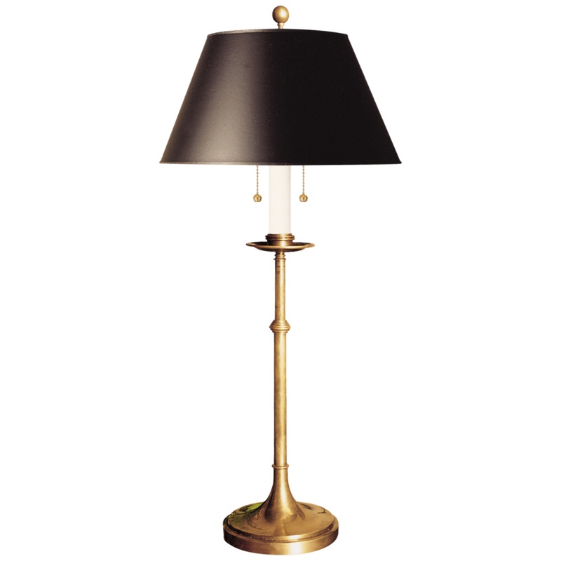 Dorchester Club Table Lamp-Antique Burnished Brass
