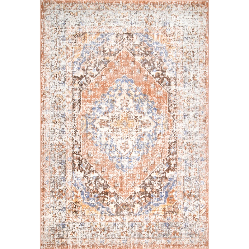 Vintage Cardinal Medallion Rug | Beige