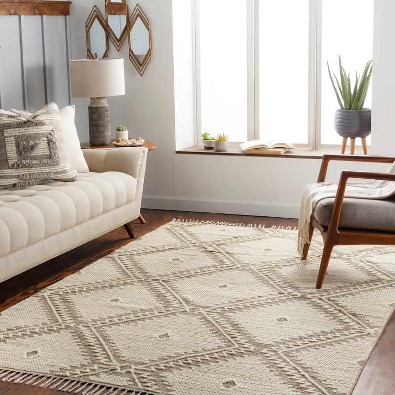 Bedouin 24526 Hand Woven Cotton Indoor Area Rug by Surya Rugs