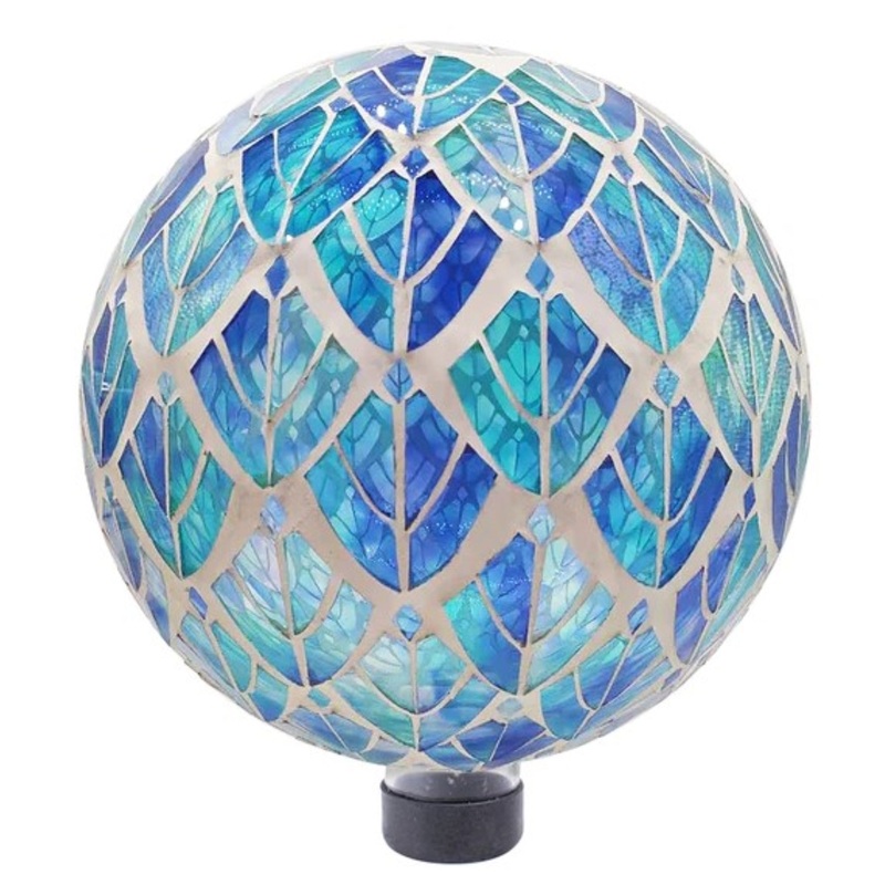 Echo Valley Glass Gazing Globe for Yard and Garden Decoration, 10″