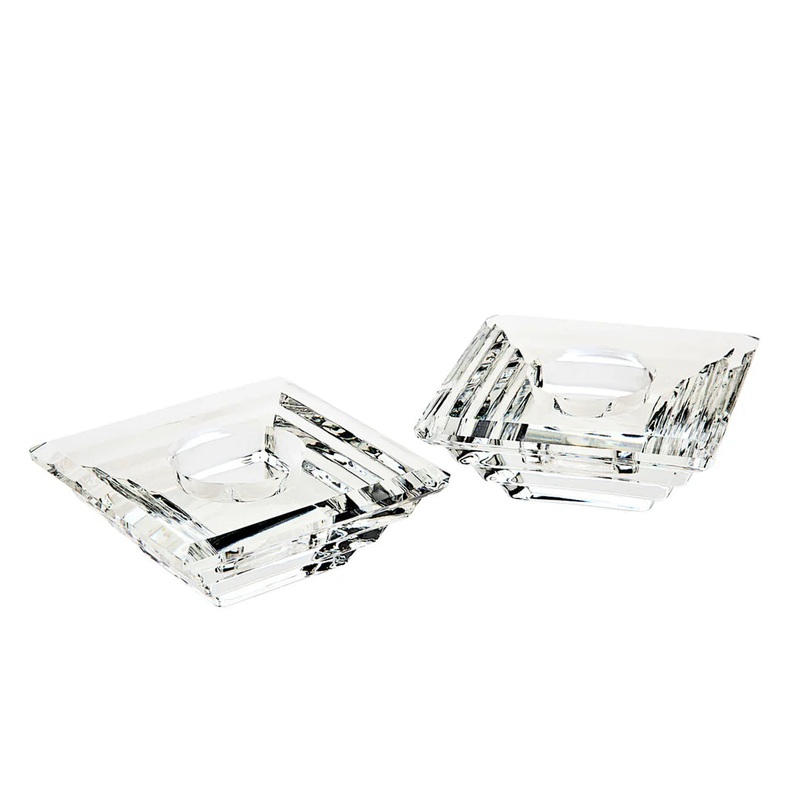 Godinger Deco Tealight Candle Holder, pair
