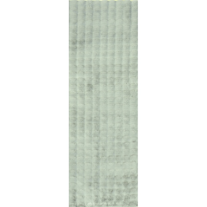 Ivana Checkered Plush Cloud Washable Rug | Green