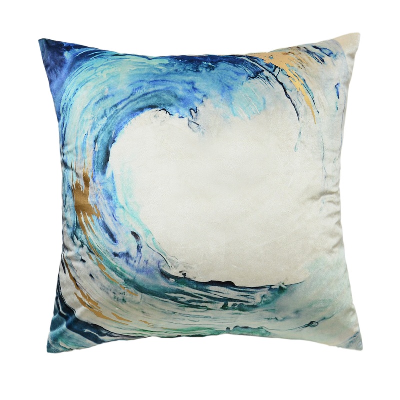 Lapis Blue Wave Pillow