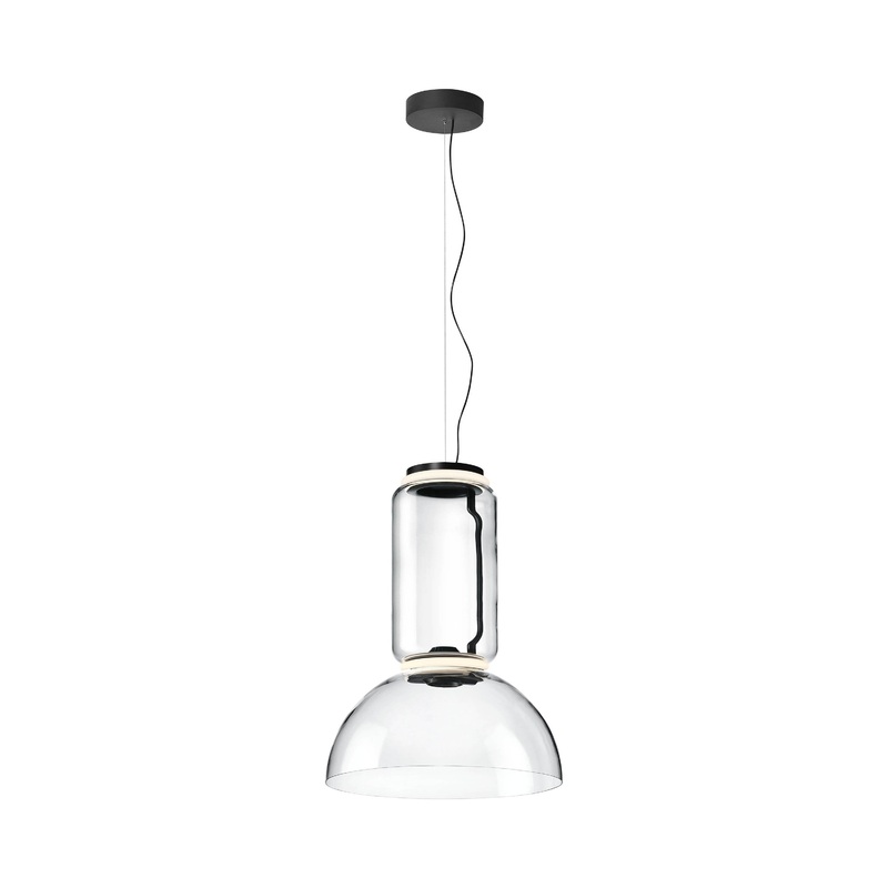 Noctambule Low Cylinder and Bowl LED Pendant Light