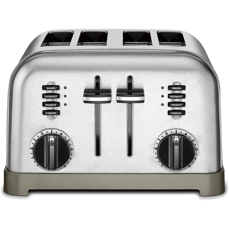 Cuisinart CPT-180 Metal Classic 4-Slice Toaster, Black Chrome