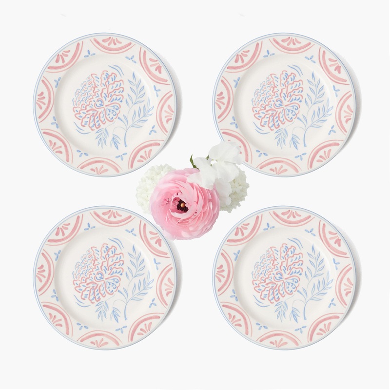 Eliza Floral Starter Plates (Set of 4)