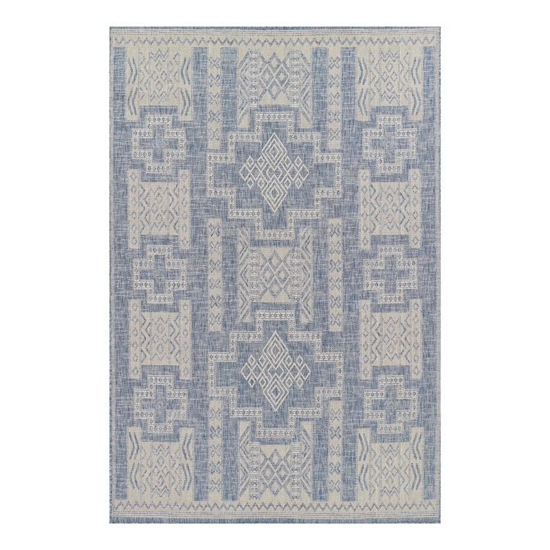 Harbor Blue Motif Outdoor Rug