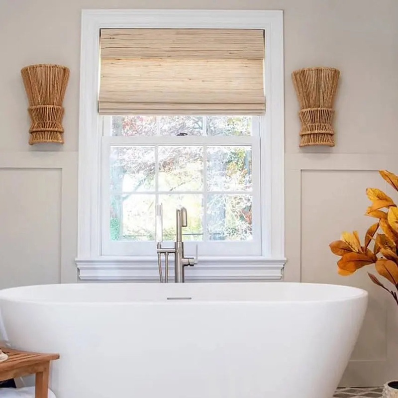 Rae Natural Ramie Jute Woven Wood Shades – Series D