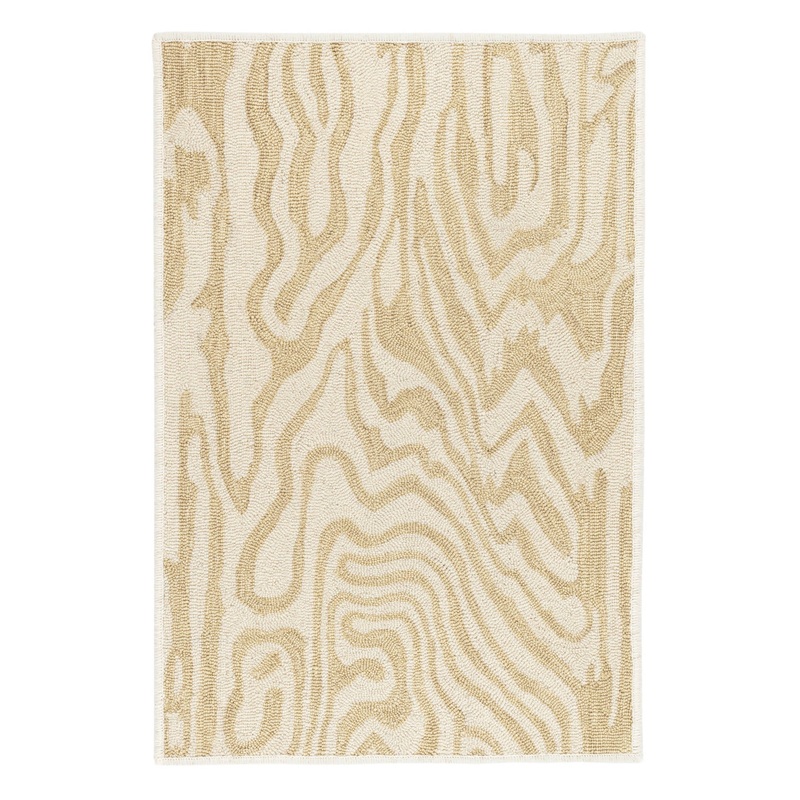 Amber Hand Micro Hooked Wool Custom Rug | Neutral