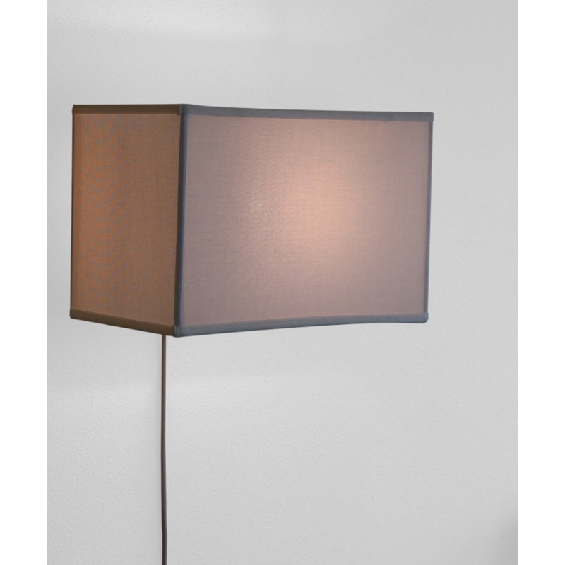 Floating Shade Plug-In Wall Light White
