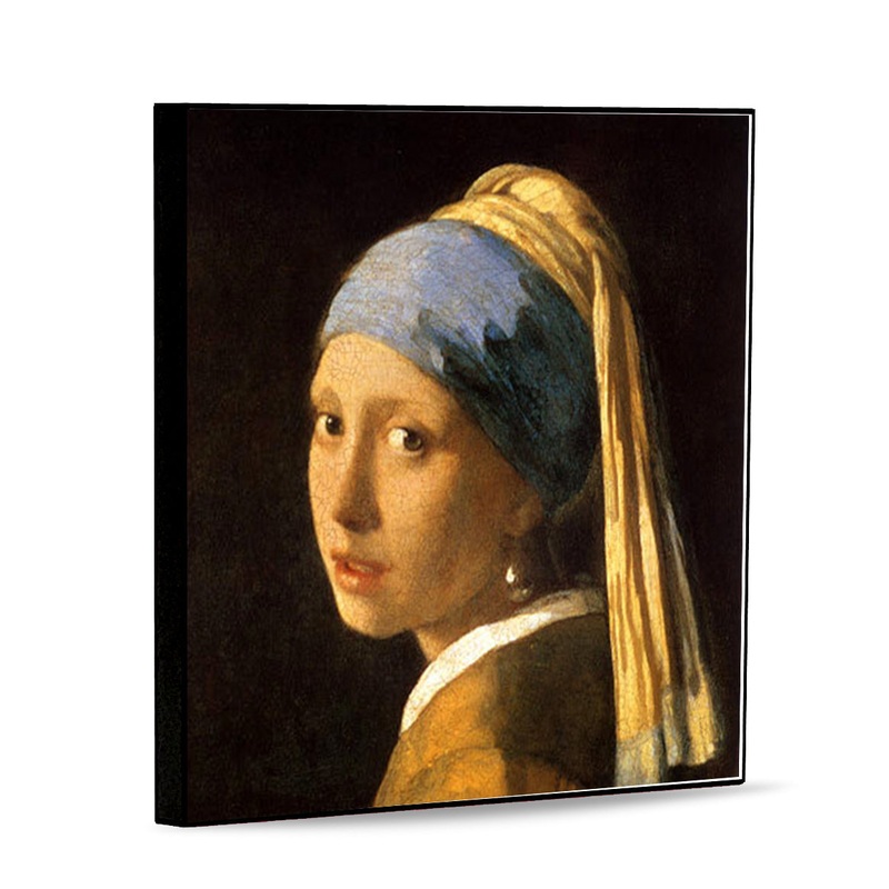 SUBLIMART: Affresco Panel Tile – Opera “Girl with a Pearl Earring” by Johannes Vermeer