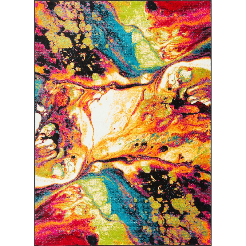 Tayse Abstract Area Rug SMP10-Soleil Contemporary Cut Pile Indoor Polypropylene