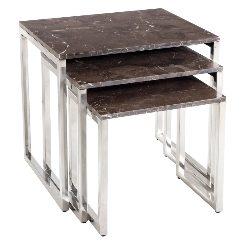 Trilogy Nesting Tables/Set of 3 | Marble