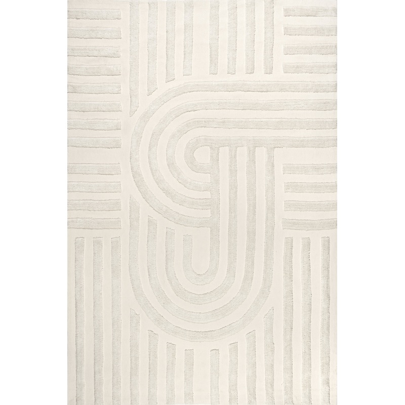 Downtown Textured Rug | Ivory