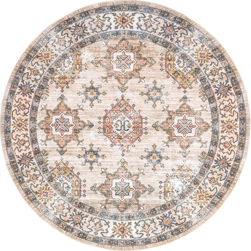 Francesca Timeworn Charm Washable Rug | Beige