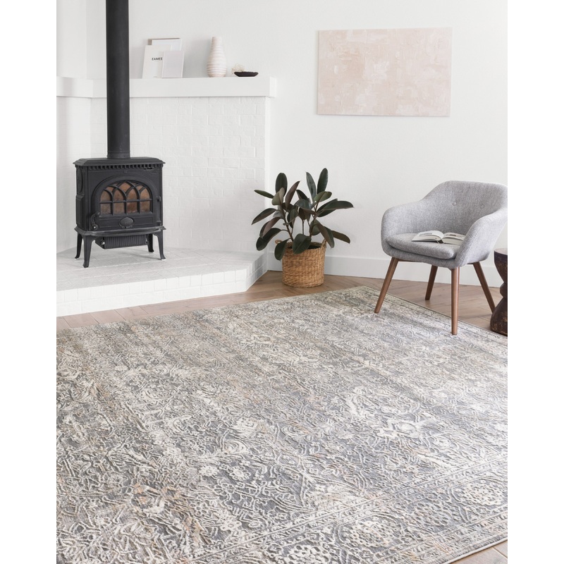 Loloi II Lucia Rug | Steel / Ivory