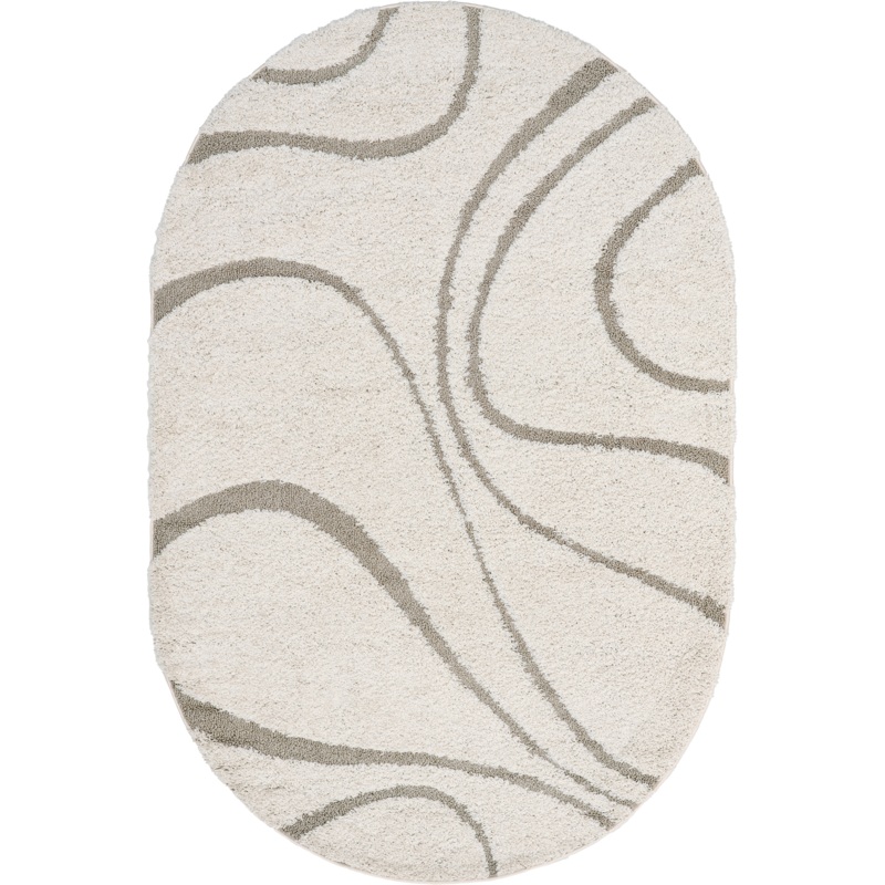 Shaggy Curves Rug | Cream