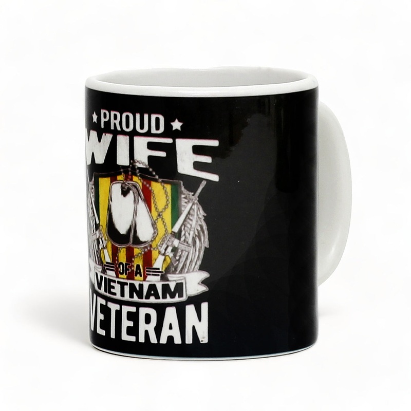 SUBLIMART: Veteran – Mug ‘Proud Wife Vietnam Veteran’ (Design #24)