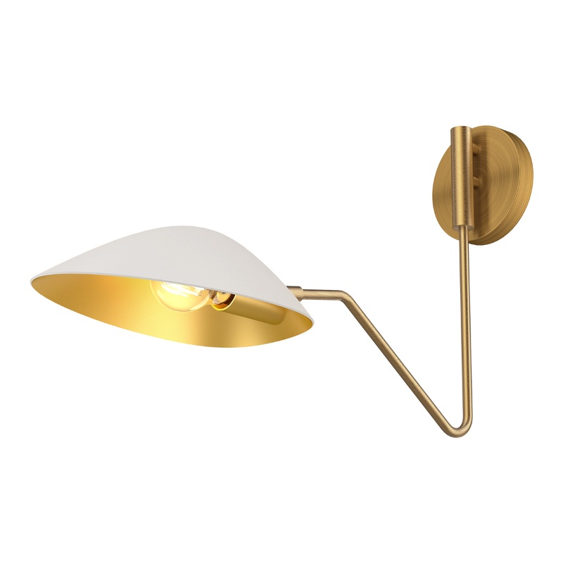 Alora Mood WV550006 Oscar 1-lt 13″ Tall Swingarm Wall Light