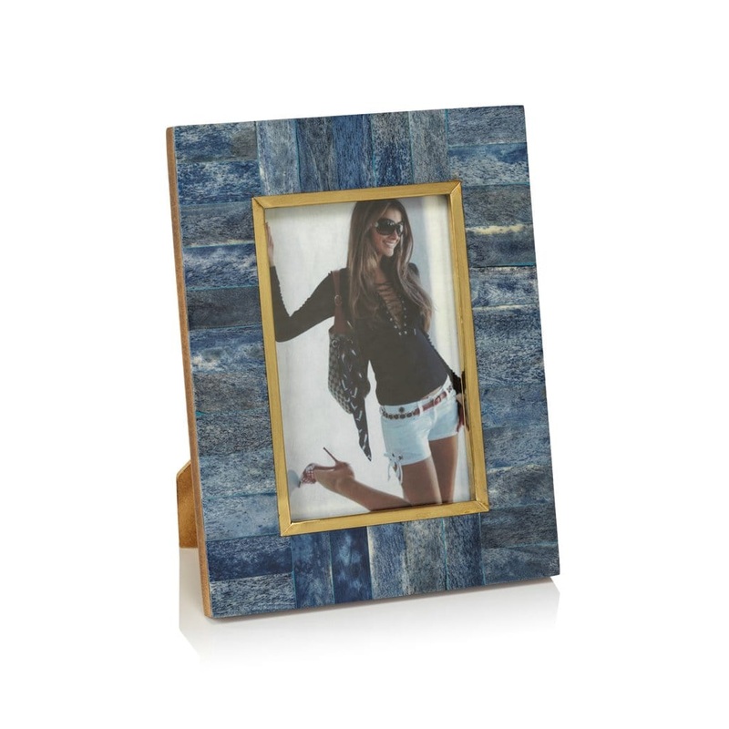 Biarritz Blue Bone Photo Frame