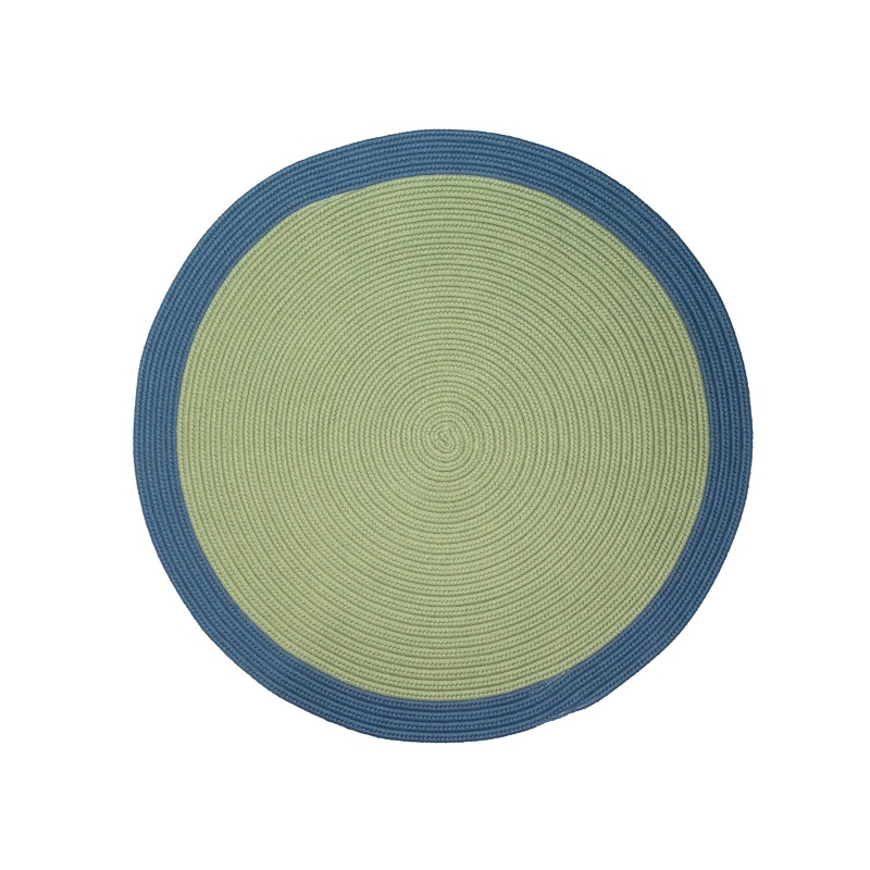 Dolce Bordered Rugs Sea Green DE04