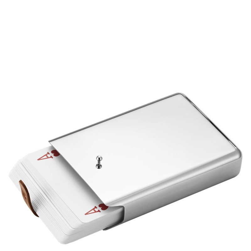 Sky Card Game, Stainless Steel / Leather