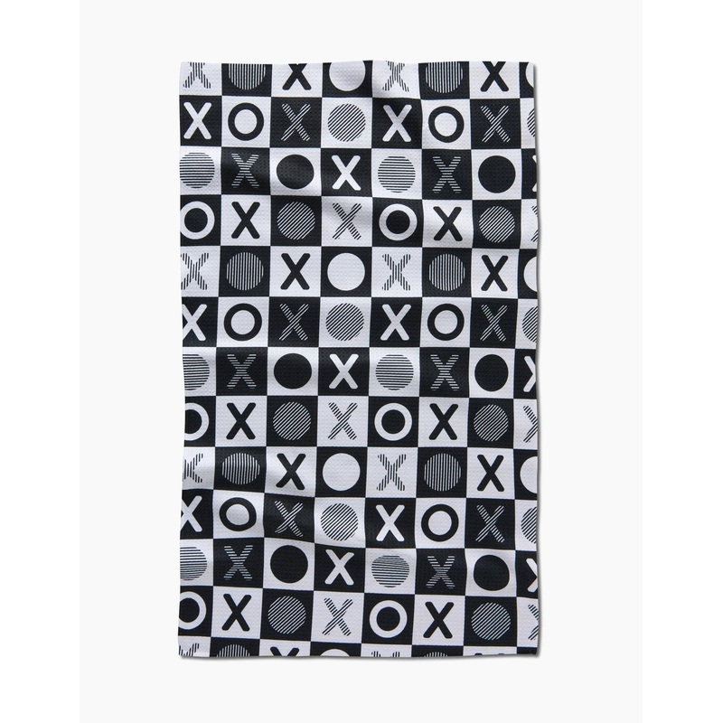 Checkered XOXO Tea Towel