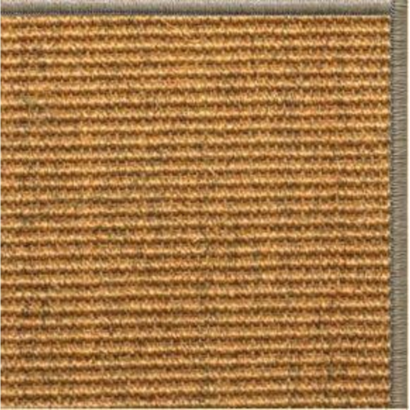 Cognac Sisal Rug with Serged Border (Color 30008)