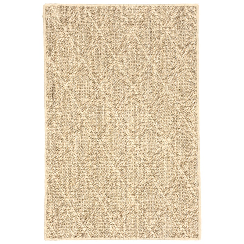 Diamond Woven Sisal Custom Rug | Sand