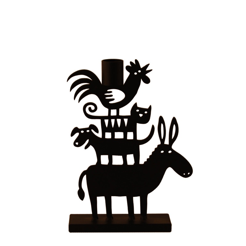 Iron Donkey Pyramid Candleholder, Big