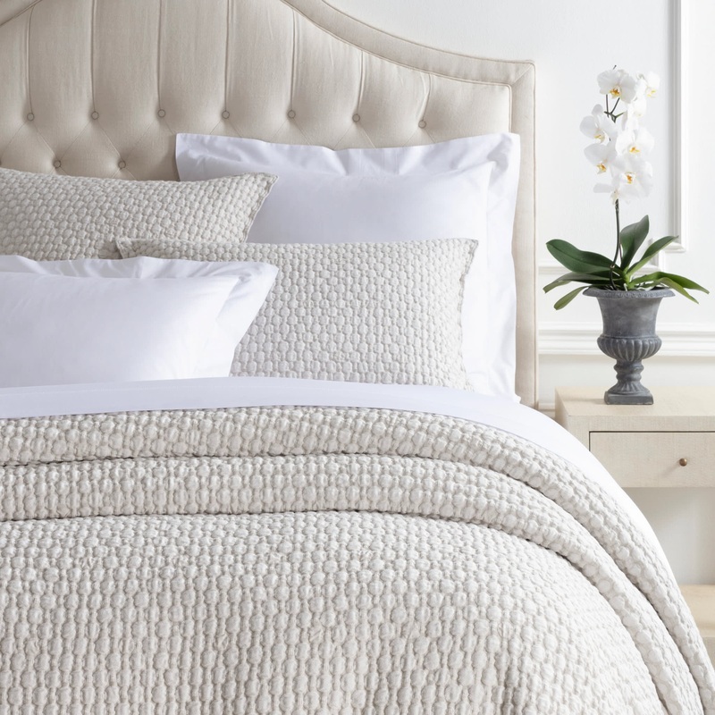 Lodi Matelasse Coverlet | Sand