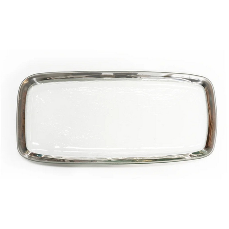 Annieglass Roman Antique Rectangular Tray