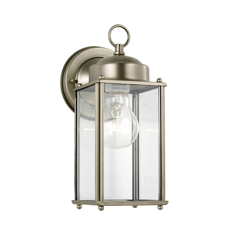 Generation 8593 New Castle 1-lt 4.5″ Outdoor Wall Lantern, Clear Glass