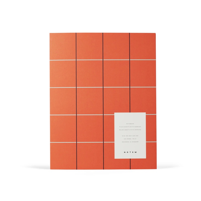 UMA Notebook, Large – Orange Check