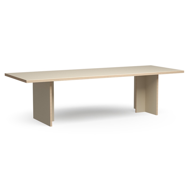 Dining Table Cream Rectangular 280cm
