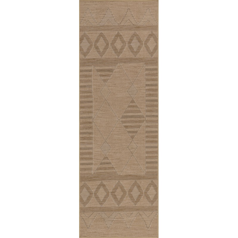 Ellinor Geometric Washable Rug | Sand