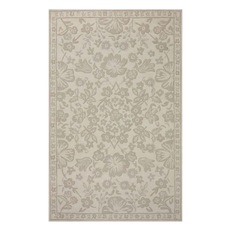 Rifle Paper Co. X Loloi/ Arboretum Rose Garden Ivory Rug