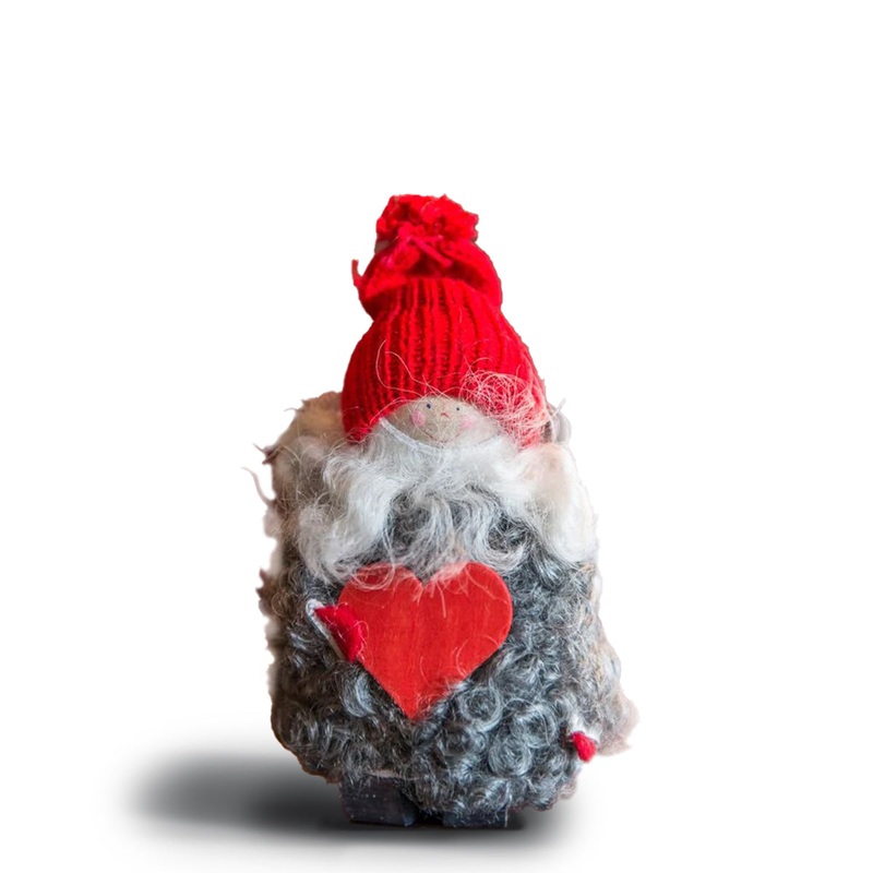 Swedish Wooly Tomte with Heart