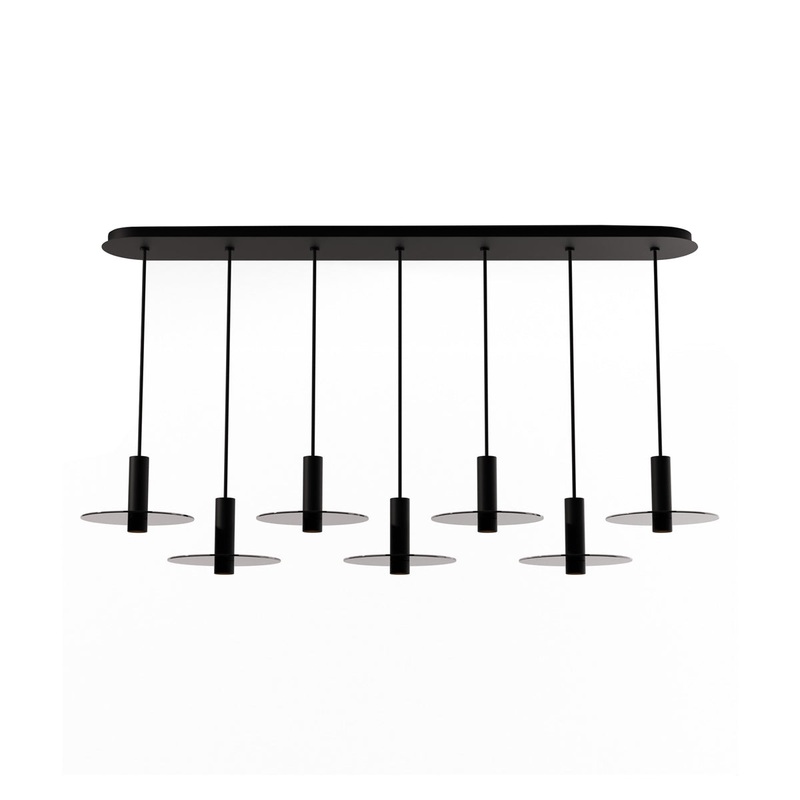 Combi Linear 7 LED Glass Pendant Light