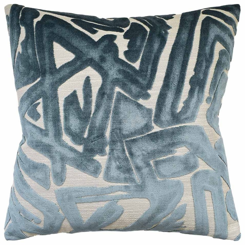 Depiction Pillow Teal