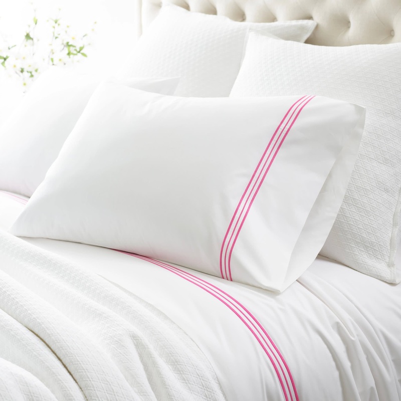 Trio Pillowcases (Pair) | Fuchsia