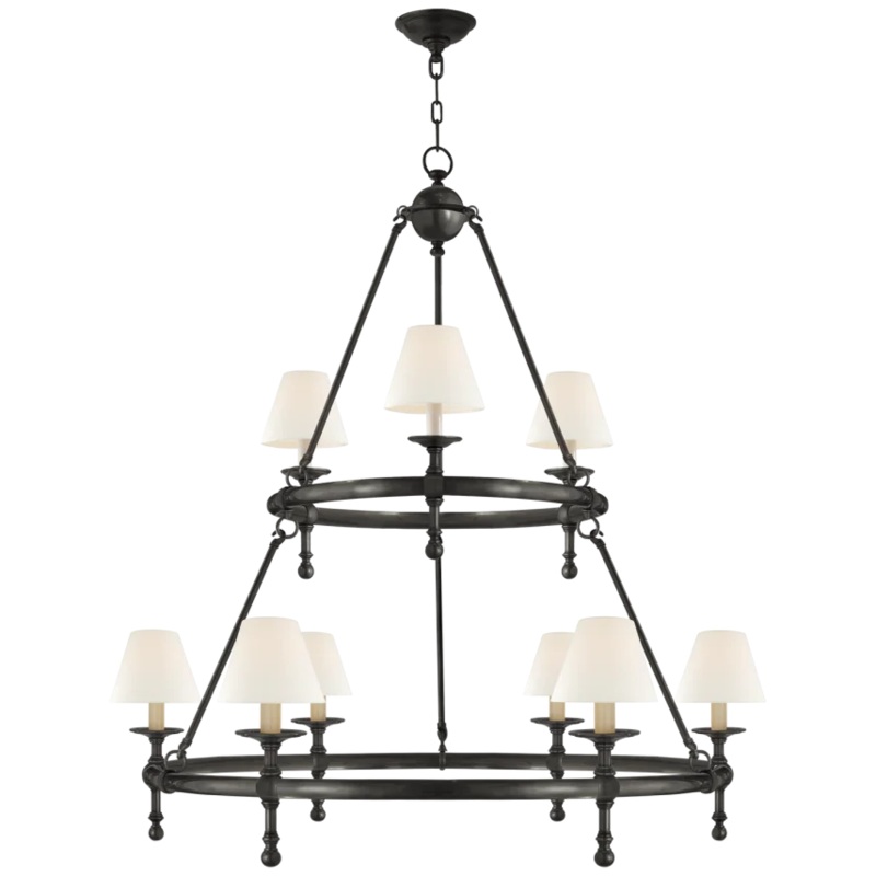 Classic Two-Tier Ring Chandelier