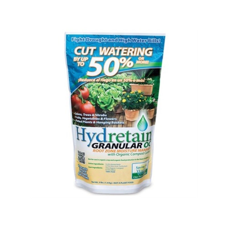 Hydretain Root Zone Moisture Manager with Organic Compost Carrier, Granular, 3 lb bag