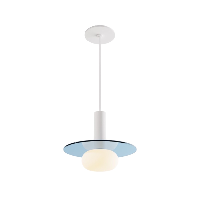 Koncept CMP-S1-S-06 Combi LED Pendant, Glass Plate with Frosted Glass Ball