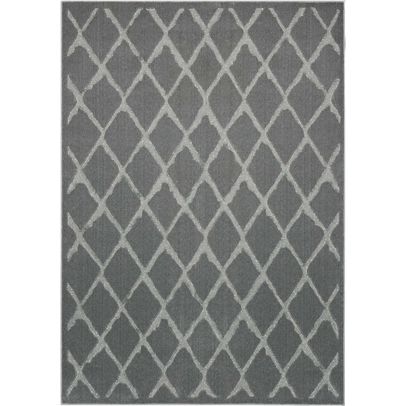 Michael Amini Gleam 3’10” x 5’10” Grey Modern Indoor Rug