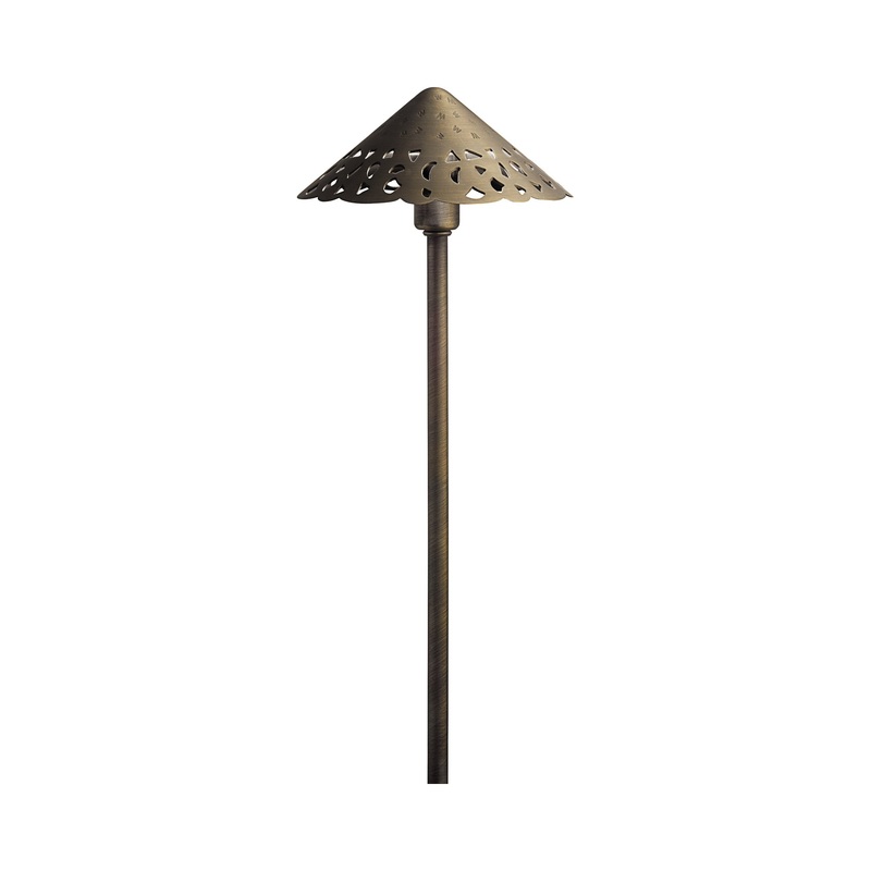 Cast Hammered Roof LED Path Light