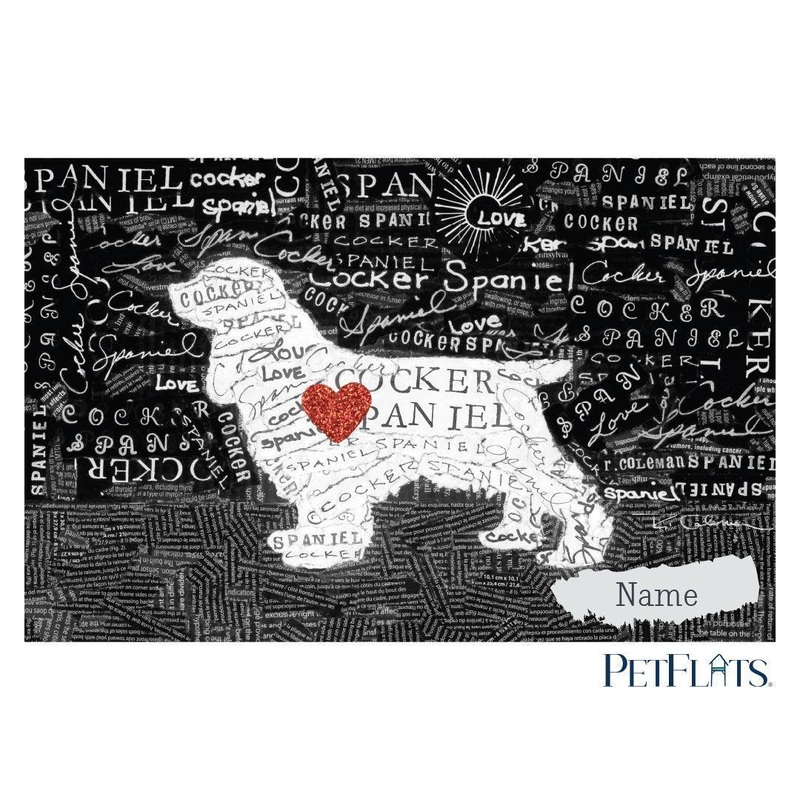 Custom Cocker Spaniel PetFlat – Premium Vinyl Mat