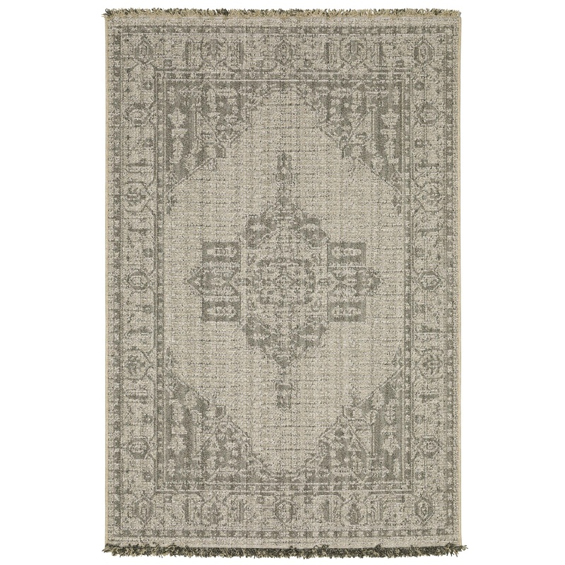Gillian Beige Black Casual Oriental Ulimate Performance – Indoor/Outdoor Rug